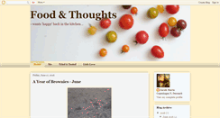 Desktop Screenshot of foodandthoughts.blogspot.com