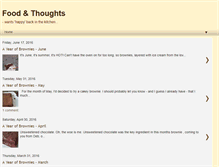 Tablet Screenshot of foodandthoughts.blogspot.com