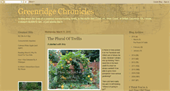 Desktop Screenshot of greenridgechronicles.blogspot.com
