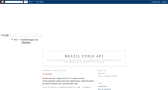 Desktop Screenshot of brazilutils.blogspot.com