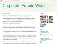 Tablet Screenshot of corporatefraudswatch.blogspot.com