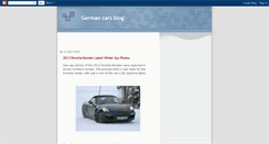 Desktop Screenshot of german-cars-news.blogspot.com