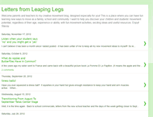 Tablet Screenshot of leapinglegs.blogspot.com