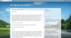 Desktop Screenshot of onemindevotional.blogspot.com