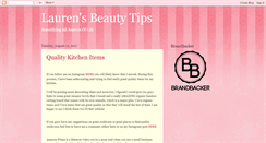 Desktop Screenshot of laurenbeautytips.blogspot.com