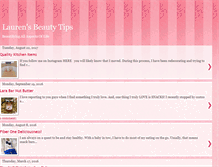 Tablet Screenshot of laurenbeautytips.blogspot.com