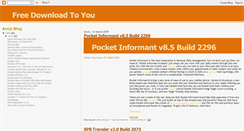 Desktop Screenshot of free-down2u.blogspot.com
