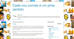 Desktop Screenshot of cadaovocomidoeumpintoperdido.blogspot.com