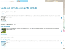 Tablet Screenshot of cadaovocomidoeumpintoperdido.blogspot.com