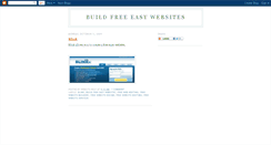 Desktop Screenshot of buildfreeeasywebsites.blogspot.com