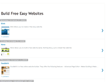 Tablet Screenshot of buildfreeeasywebsites.blogspot.com