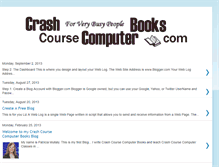 Tablet Screenshot of crashcoursecomputerbooks.blogspot.com