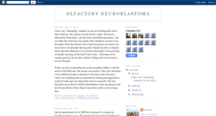 Desktop Screenshot of olfactoryneuroblastoma.blogspot.com