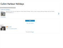Tablet Screenshot of cullenharbourholidays.blogspot.com
