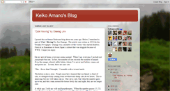 Desktop Screenshot of keiko-amano.blogspot.com