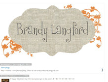 Tablet Screenshot of brandylangford.blogspot.com