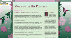 Desktop Screenshot of momentsinhispresence.blogspot.com