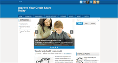 Desktop Screenshot of improveyourcreditscoretoday.blogspot.com