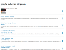 Tablet Screenshot of googleadsensekingdom.blogspot.com