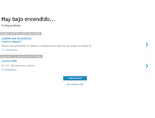 Tablet Screenshot of haybajoencendido.blogspot.com