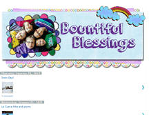 Tablet Screenshot of bountifulblessings.blogspot.com