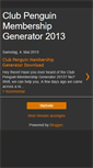 Mobile Screenshot of eclubpenguinmembershipgenerator.blogspot.com