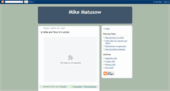 Desktop Screenshot of matusow.blogspot.com