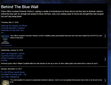 Tablet Screenshot of behindthebluewall.blogspot.com