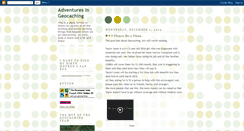 Desktop Screenshot of geocacheadventures.blogspot.com