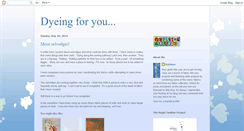 Desktop Screenshot of dyeingforyou-kathleen.blogspot.com