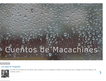Tablet Screenshot of cuentosdemacachines.blogspot.com