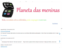 Tablet Screenshot of planeta-das-meninas.blogspot.com