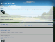 Tablet Screenshot of andreeandjoe.blogspot.com