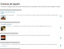 Tablet Screenshot of cronicasdeaquem.blogspot.com