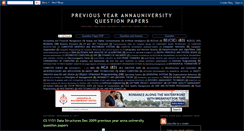 Desktop Screenshot of annauniversityquestionpapers.blogspot.com