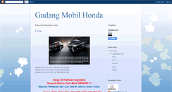 Desktop Screenshot of gudangmobilhonda.blogspot.com