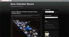 Desktop Screenshot of ideas-unlimited-mysore.blogspot.com