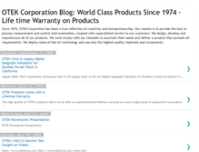 Tablet Screenshot of otek-corp-blog.blogspot.com
