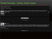 Tablet Screenshot of cherashomestay.blogspot.com