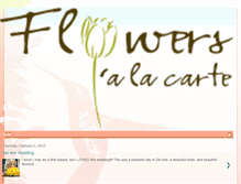 Tablet Screenshot of flowersalacartesd.blogspot.com