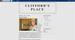 Desktop Screenshot of cliffordsplace.blogspot.com