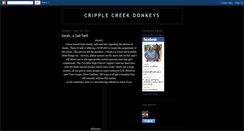 Desktop Screenshot of cripplecreekdonkeys.blogspot.com