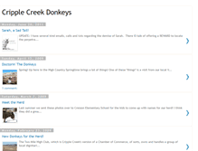 Tablet Screenshot of cripplecreekdonkeys.blogspot.com