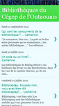 Mobile Screenshot of bibcegepoutaouais.blogspot.com