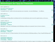 Tablet Screenshot of bibcegepoutaouais.blogspot.com