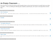 Tablet Screenshot of emptyclassroom.blogspot.com