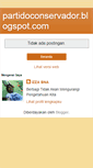 Mobile Screenshot of partidoconservador.blogspot.com