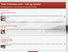 Tablet Screenshot of friskhelse.blogspot.com