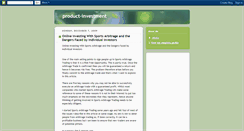 Desktop Screenshot of product-investment.blogspot.com
