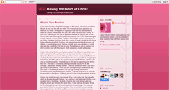 Desktop Screenshot of havingtheheartofchrist.blogspot.com